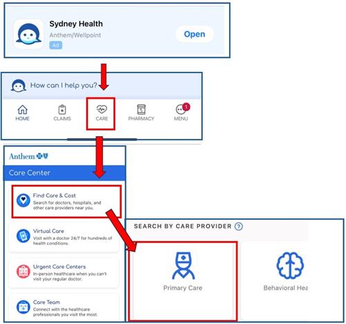 Sydney Health App Step by Step